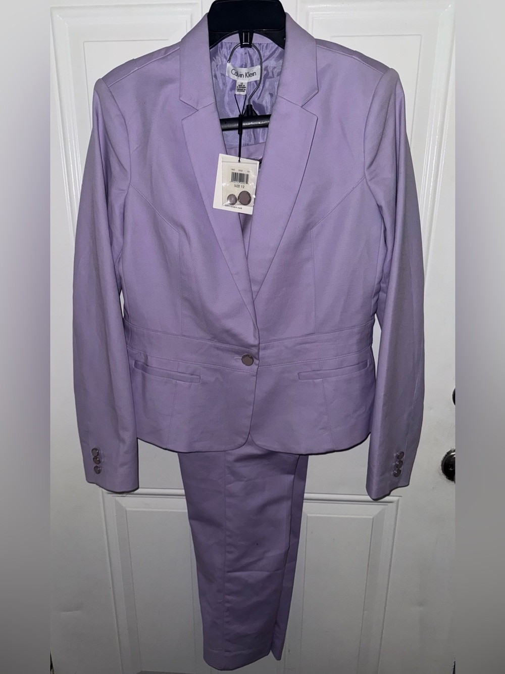 Calvin Klein Lavender Women's Suit Jacket & Pants